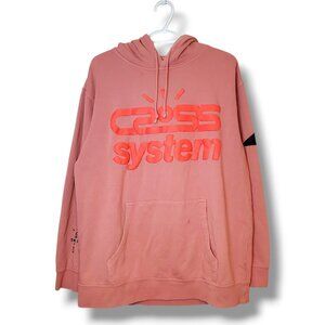 Cactus Jack Travis Scott Cross System Hoodie Faded Red Size L